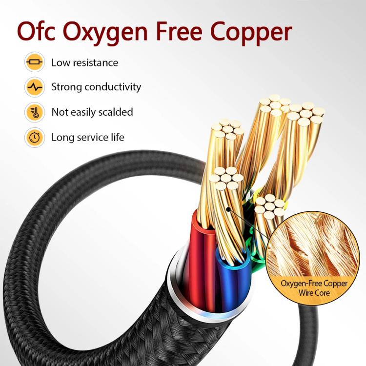 For Logitech Astro A10 / A40 Headset Gaming Headset 2m Braided Audio Cable, Style: Silver Plug Wired Controller - Headset Accessories by buy2fix | Online Shopping UK | buy2fix