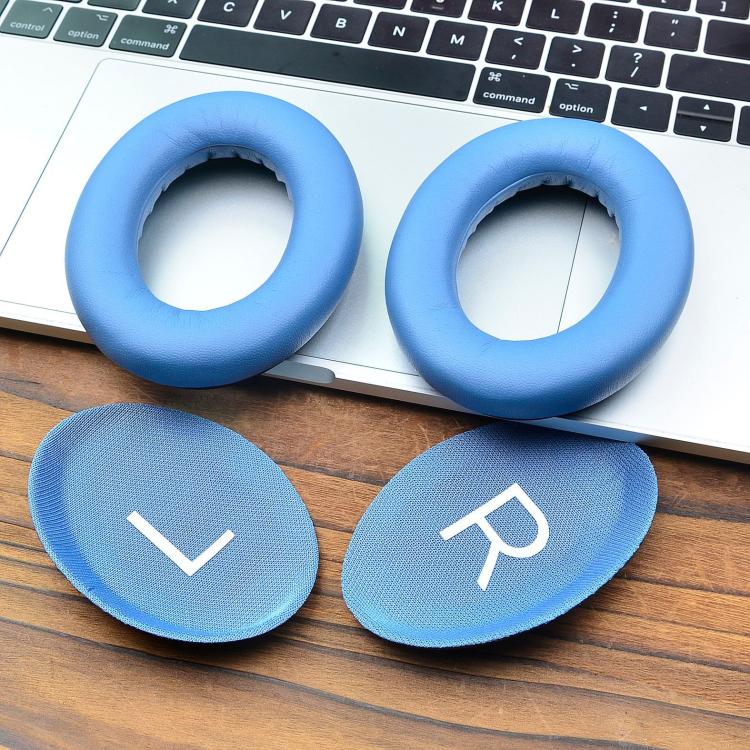 For Bose QC45 / QC35 1pair Replacement Ear Cushions Memory Foam Ear Pads(Blue) - Earmuff & Pad by buy2fix | Online Shopping UK | buy2fix