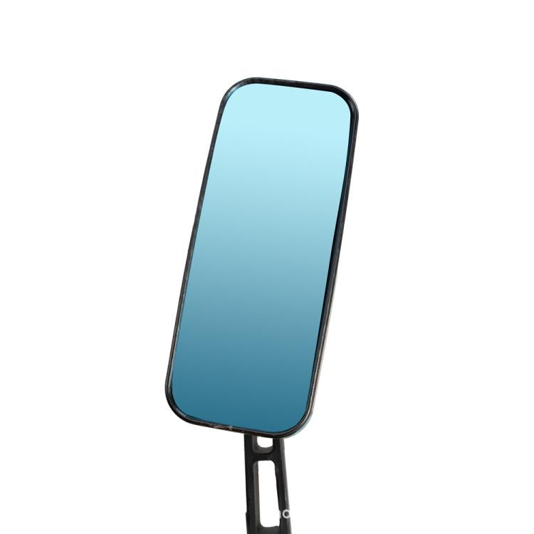 Electric Bike Modified Aluminum Alloy Blue Glass Square Curved Rod Rearview Mirror, Color: Silver Electroplated - Side Mirrors by buy2fix | Online Shopping UK | buy2fix