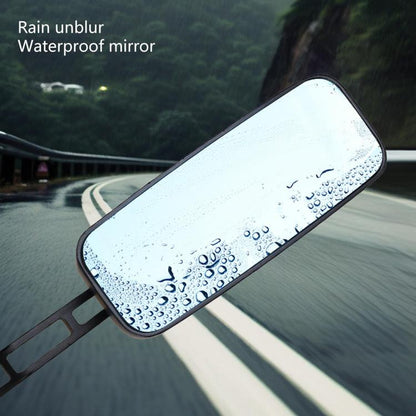 Electric Bike Modified Aluminum Alloy Blue Glass Square Curved Rod Rearview Mirror, Color: Silver Electroplated - Side Mirrors by buy2fix | Online Shopping UK | buy2fix