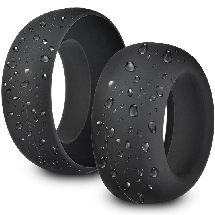 1pair Silicone Protective Cover for Sony PS5 PULSE 3D Wireless Headset Waterproof Dustproof Ear Cushion Covers(Black) - Earmuff & Pad by buy2fix | Online Shopping UK | buy2fix