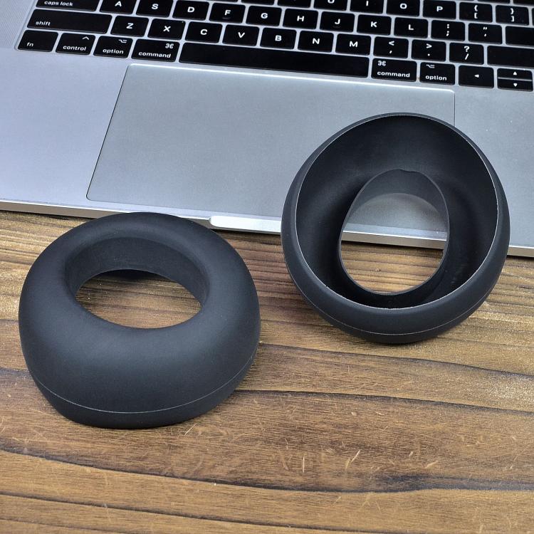 1pair Silicone Protective Cover for Sony PS5 PULSE 3D Wireless Headset Waterproof Dustproof Ear Cushion Covers(Black) - Earmuff & Pad by buy2fix | Online Shopping UK | buy2fix