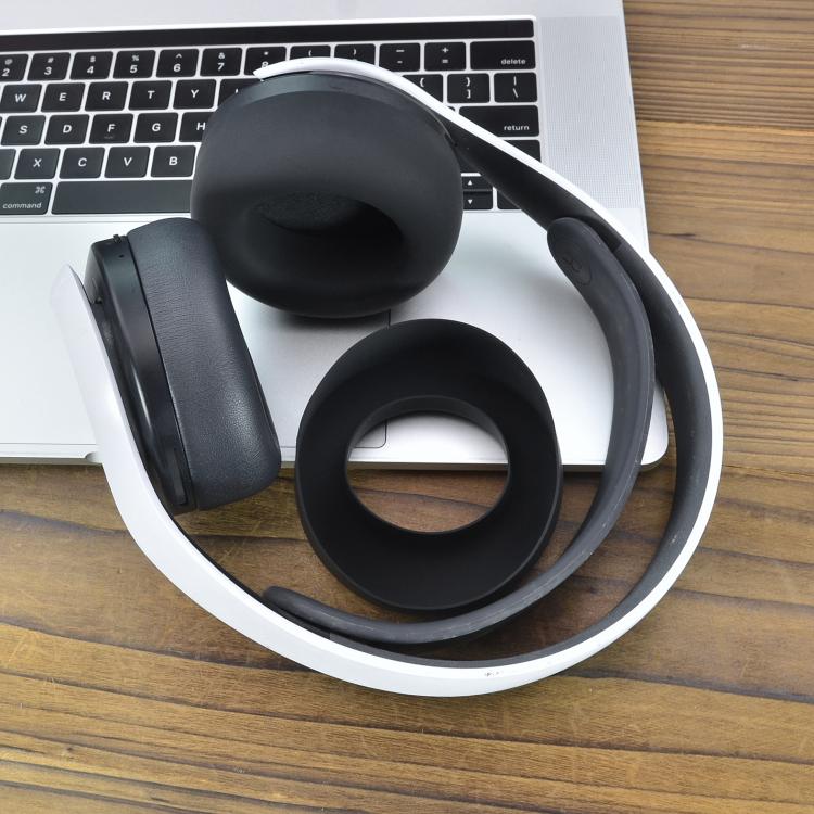1pair Silicone Protective Cover for Sony PS5 PULSE 3D Wireless Headset Waterproof Dustproof Ear Cushion Covers(Black) - Earmuff & Pad by buy2fix | Online Shopping UK | buy2fix