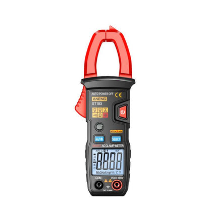 ANENG ST183 600A Digital Clamp Meter With NCV, 4000 Counts, Tests Continuity/Resistance/Capacitance/Diode, Audible & Visual Alarm(Black) - Digital Multimeter by ANENG | Online Shopping UK | buy2fix
