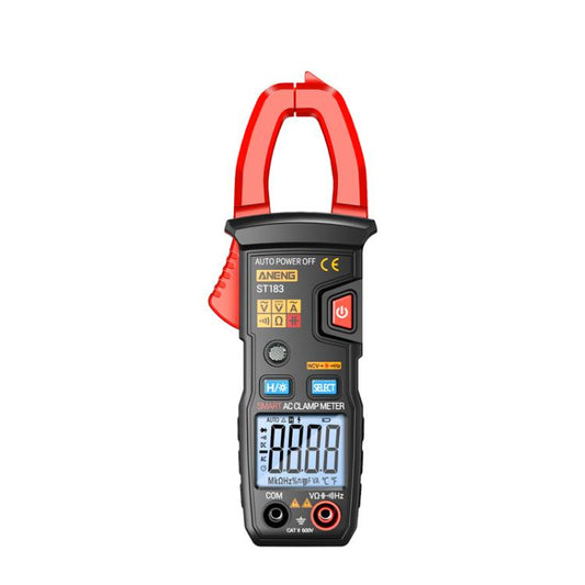 ANENG ST183 600A Digital Clamp Meter With NCV, 4000 Counts, Tests Continuity/Resistance/Capacitance/Diode, Audible & Visual Alarm(Black) - Digital Multimeter by ANENG | Online Shopping UK | buy2fix