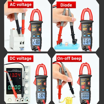 ANENG ST183 600A Digital Clamp Meter With NCV, 4000 Counts, Tests Continuity/Resistance/Capacitance/Diode, Audible & Visual Alarm(Black) - Digital Multimeter by ANENG | Online Shopping UK | buy2fix