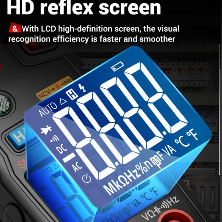 ANENG ST183 600A Digital Clamp Meter With NCV, 4000 Counts, Tests Continuity/Resistance/Capacitance/Diode, Audible & Visual Alarm(Black) - Digital Multimeter by ANENG | Online Shopping UK | buy2fix