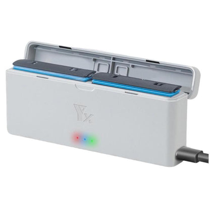 For Insta360 X4 YX 2-Slot Intelligent Charger Battery Charging Hub Storage Case(Gray) - Others by YX | Online Shopping UK | buy2fix