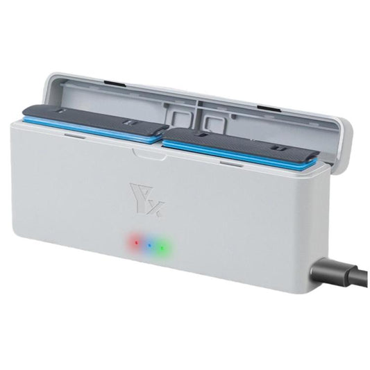 For Insta360 X4 YX 2-Slot Intelligent Charger Battery Charging Hub Storage Case(Gray) - Others by YX | Online Shopping UK | buy2fix