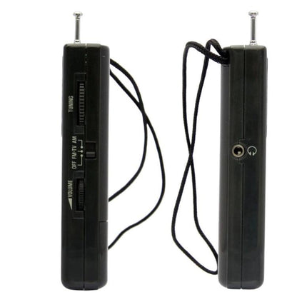 TECSUN R-218 FM/AM/Campus Broadcast Radio Portable Pocket Analog Dial Radio, Spec: Standard No Battery(Black) - Radio Player by TECSUN | Online Shopping UK | buy2fix