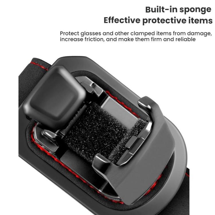 Car Sun Visor Glasses Holder Storage Decoration(Gray) - Sunglasses & Glasses Clips by buy2fix | Online Shopping UK | buy2fix