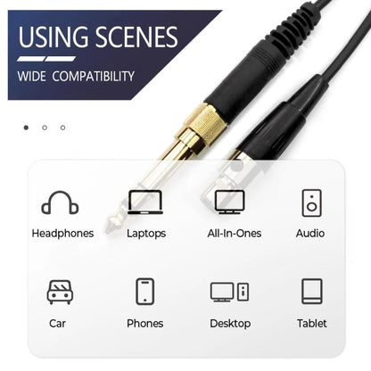 3m Straight 6.35mm Plug Headphone Cable for AKG Q701 Q702 K712 K240 - Headset Accessories by buy2fix | Online Shopping UK | buy2fix