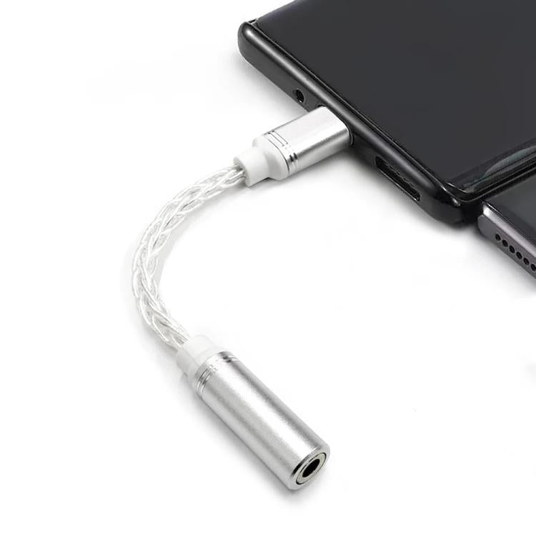 Type-C To 3.5mm Female DAC CX31993 Digital Audio Decoding Conversion Cable HIFI 8-Strand Silver Plated Cable - Audio Adapter by buy2fix | Online Shopping UK | buy2fix