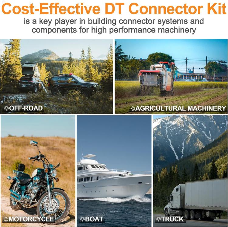 603pcs /Set DT Connector Kit with 2/3/4/6/8/12 Pin DT Connectors and Extraction Tools - Marine Accessories & Parts by buy2fix | Online Shopping UK | buy2fix