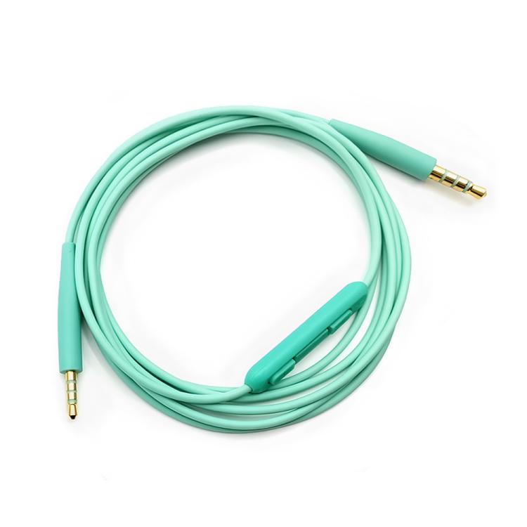 For BOSE QC25 / QC35 / SoundLink OE2 Audio Headphone Cable With In-line Microphone, Length: 1.4m(Green) - Headset Accessories by buy2fix | Online Shopping UK | buy2fix