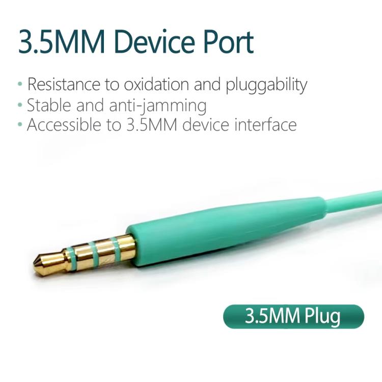 For BOSE QC25 / QC35 / SoundLink OE2 Audio Headphone Cable With In-line Microphone, Length: 1.4m(Blue) - Headset Accessories by buy2fix | Online Shopping UK | buy2fix