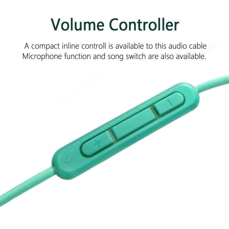 For BOSE QC25 / QC35 / SoundLink OE2 Audio Headphone Cable With In-line Microphone, Length: 1.4m(Green) - Headset Accessories by buy2fix | Online Shopping UK | buy2fix