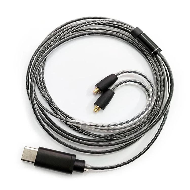 Standard 1.2m Type-C To MMCX Interface Headphone Plug Cable For Shure SE215 / SE315 / SE425 / SE535 / SE846 - Headset Accessories by buy2fix | Online Shopping UK | buy2fix