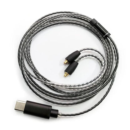 Standard 1.2m Type-C To MMCX Interface Headphone Plug Cable For Shure SE215 / SE315 / SE425 / SE535 / SE846 - Headset Accessories by buy2fix | Online Shopping UK | buy2fix