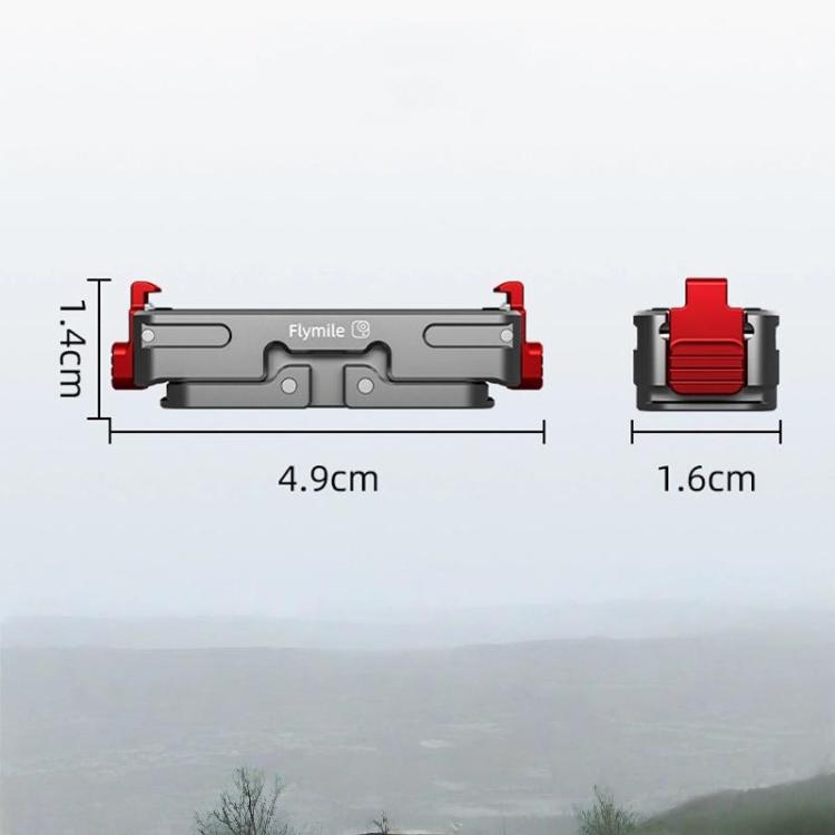 For Insta360 Go Ultra Flymile Magnetic Quick-Release Adapter Aluminum Alloy Mount Extension Accessory(GU002) - Mount & Holder by Flymile | Online Shopping UK | buy2fix