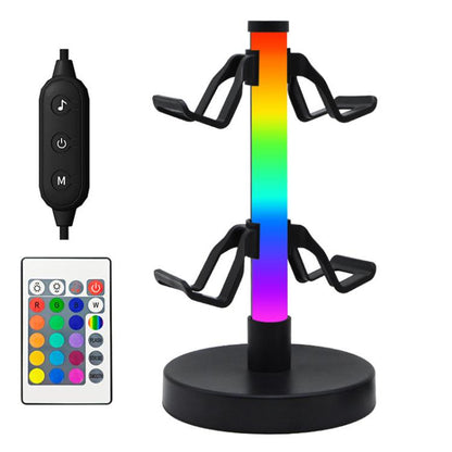 KBB-81 RGB Gaming Controller Headphone Stand Ambient Light Stand, Style: Wired Control+Remote Control - Headset Stand by buy2fix | Online Shopping UK | buy2fix