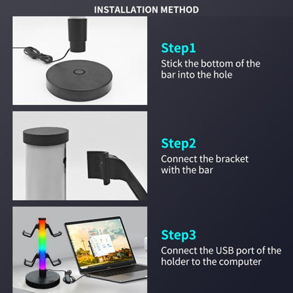 KBB-81 RGB Gaming Controller Headphone Stand Ambient Light Stand, Style: Wired Control - Headset Stand by buy2fix | Online Shopping UK | buy2fix