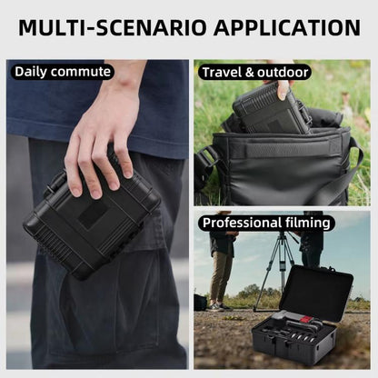 Flymile Carrying Case for DJI Action 5 Pro/4/3 Street Photography Kit Storage Organizer(Black) - Case & Bags by Flymile | Online Shopping UK | buy2fix