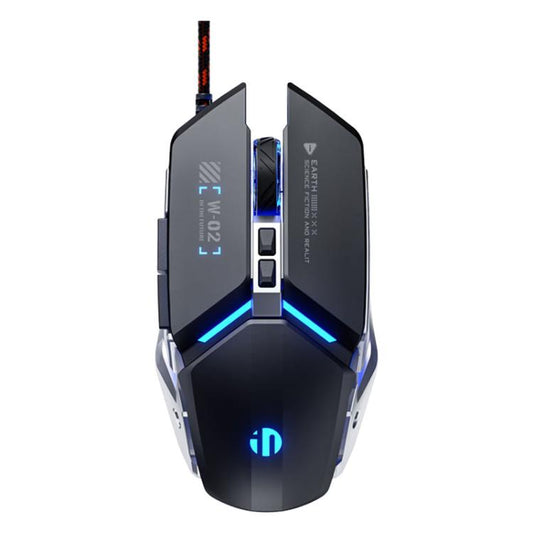 Inphic W-02 USB Wired Mouse Gaming Macro-Programmable Illuminated Computer Mice(Black) - Wired Mice by Inphic | Online Shopping UK | buy2fix