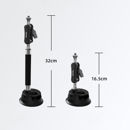 Flymile Universal Car Suction Cup Mount for Action Cameras 360-degree Rotatable, Washable and Reusable Dashboard Windshield Holder, Spec: With Extension Rod - Holder by Flymile | Online Shopping UK | buy2fix