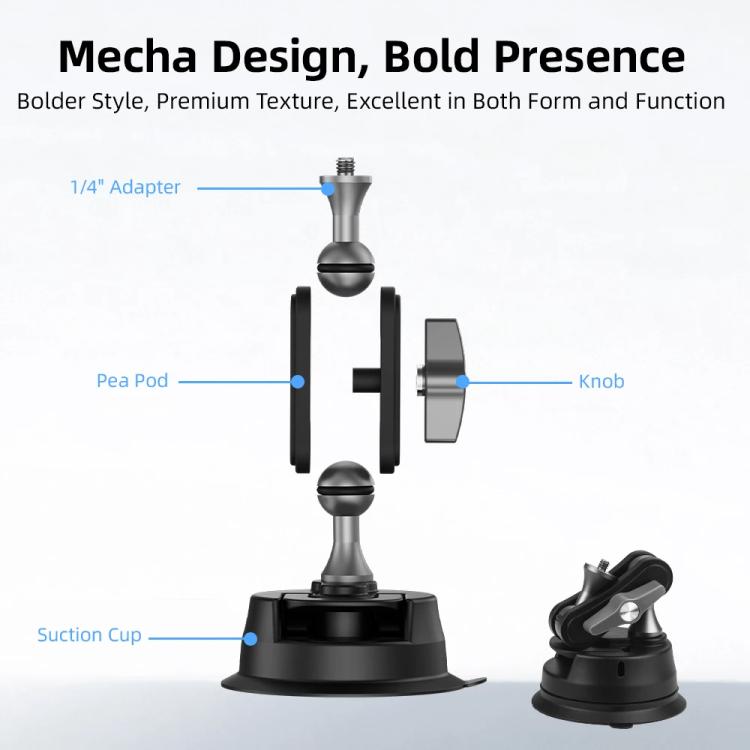 Flymile Universal Car Suction Cup Mount for Action Cameras 360-degree Rotatable, Washable and Reusable Dashboard Windshield Holder, Spec: Only  Mount - Holder by Flymile | Online Shopping UK | buy2fix