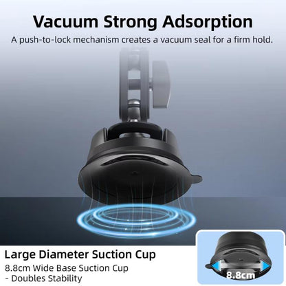 Flymile Universal Car Suction Cup Mount for Action Cameras 360-degree Rotatable, Washable and Reusable Dashboard Windshield Holder, Spec: With Extension Rod - Holder by Flymile | Online Shopping UK | buy2fix