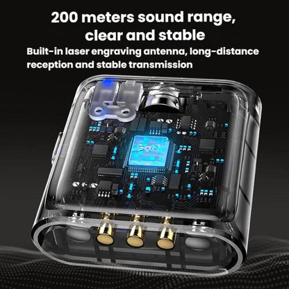 TELESIN Wireless Lavalier Microphone Noise-Canceling Magnetic Button Microphone(Black) - Microphone by TELESIN | Online Shopping UK | buy2fix