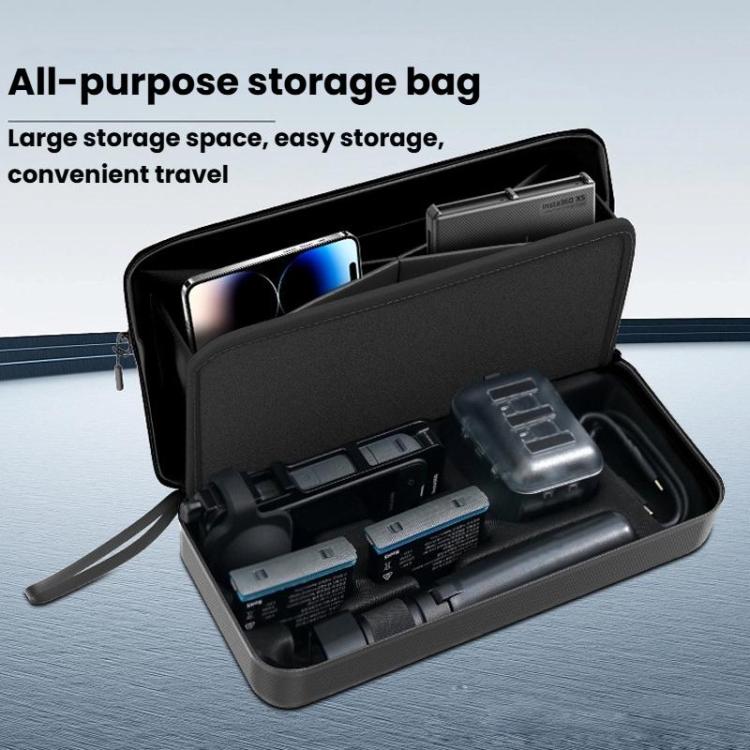CYNOVA OX5-SNB-CY For Insta360 X5 Storage Bag Portable Waterproof Handbag(Black) - Case & Bags by CYNOVA | Online Shopping UK | buy2fix