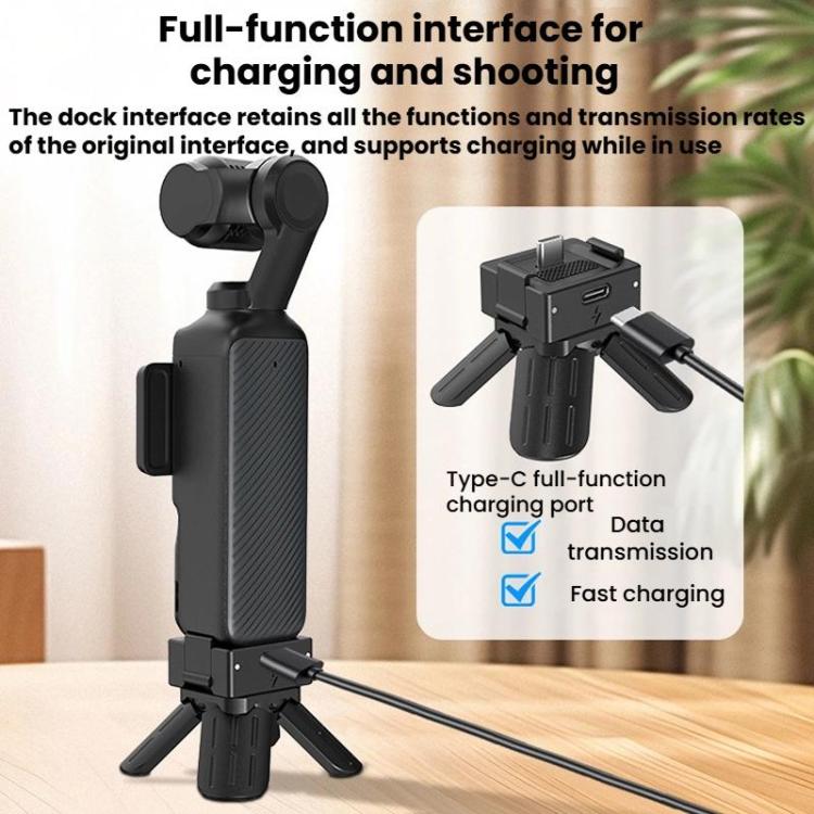 CYNOVA OP3-XDT-CY For DJI Osmo Pocket 3 Mini Quick-Release Tripod(Black) - Mount & Holder by CYNOVA | Online Shopping UK | buy2fix