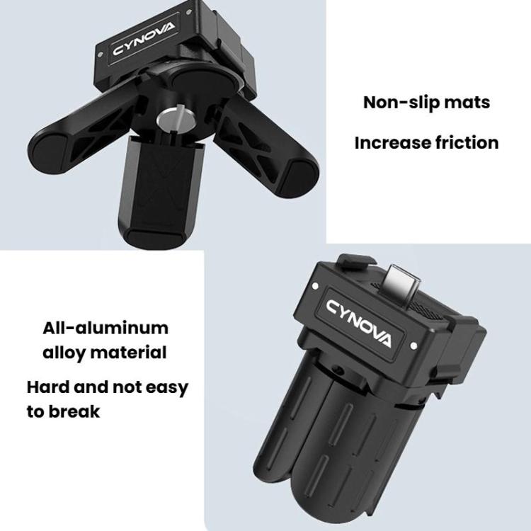 CYNOVA OP3-XDT-CY For DJI Osmo Pocket 3 Mini Quick-Release Tripod(Black) - Mount & Holder by CYNOVA | Online Shopping UK | buy2fix