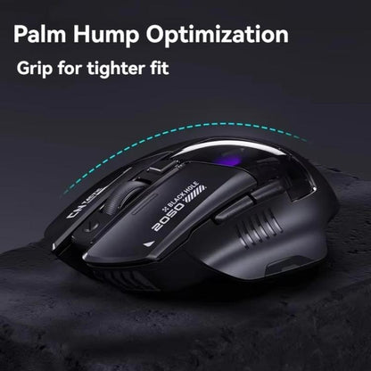 Inphic Bluetooth Wireless Mouse Office & Gaming LED Charging Mice, Spec: Dual Mode White - Wireless Mice by Inphic | Online Shopping UK | buy2fix