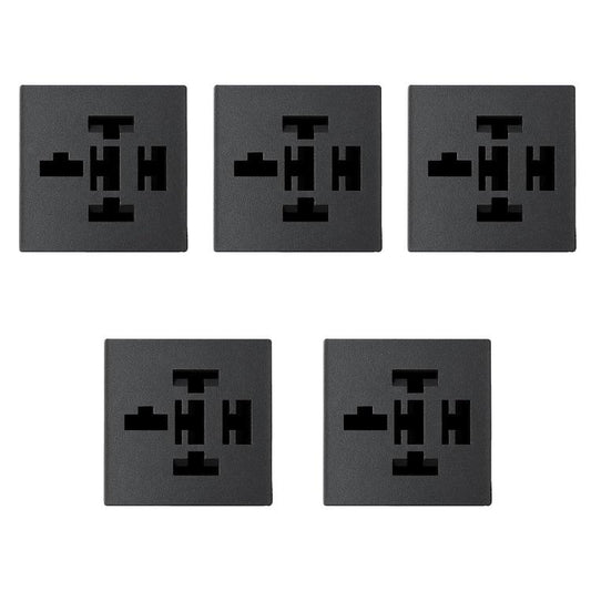 5pcs /Set Relay Socket Module for 4-Pin and 5-Pin Relays, Compatible with FB-15T 15-Slot Relay Box(Black) - Relays by buy2fix | Online Shopping UK | buy2fix