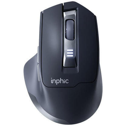 Inphic M9 2.4G Wireless Mouse Business Office Home Ergonomic Mute Computer Mice(Dark Gray) - Wireless Mice by Inphic | Online Shopping UK | buy2fix