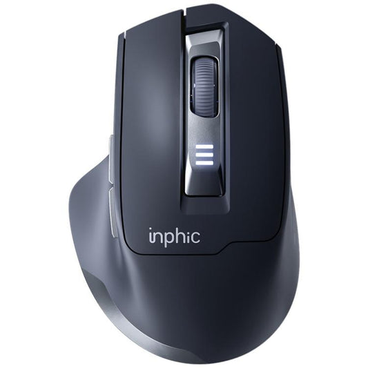 Inphic M9 2.4G Wireless Mouse Business Office Home Ergonomic Mute Computer Mice(Dark Gray) - Wireless Mice by Inphic | Online Shopping UK | buy2fix