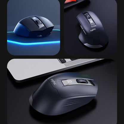 Inphic M9 2.4G Wireless Mouse Business Office Home Ergonomic Mute Computer Mice(Dark Gray) - Wireless Mice by Inphic | Online Shopping UK | buy2fix