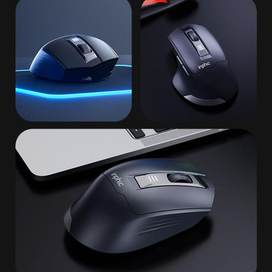Inphic M9 2.4G Wireless Mouse Business Office Home Ergonomic Mute Computer Mice(Dark Gray) - Wireless Mice by Inphic | Online Shopping UK | buy2fix