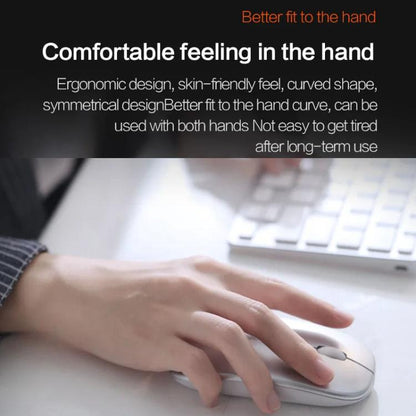 Inphic M1 PRO Wireless Bluetooth Tri-mode Rechargeable Mute Mouse With Battery Level Display(Black) - Wireless Mice by Inphic | Online Shopping UK | buy2fix