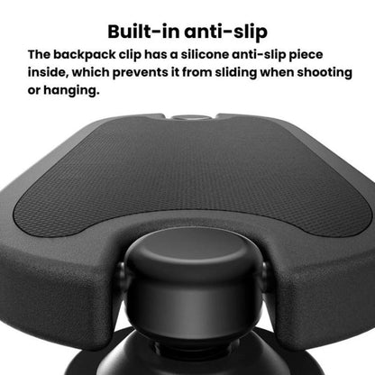 TELESIN S3-JFM-03-TDJ Backpack Quick-Release Mount Universal Backpack Clip For Action Cameras(Black) - Backpack Clip by TELESIN | Online Shopping UK | buy2fix