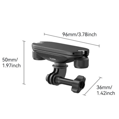 TELESIN S3-JFM-03-TDJ Backpack Quick-Release Mount Universal Backpack Clip For Action Cameras(Black) - Backpack Clip by TELESIN | Online Shopping UK | buy2fix