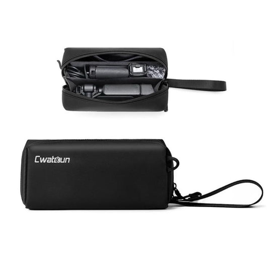 For DJI Osmo Pocket 3 Cwatcun D240 Small Storage Bag Crossbody Portable Waterproof Sports Camera Bag(Black)