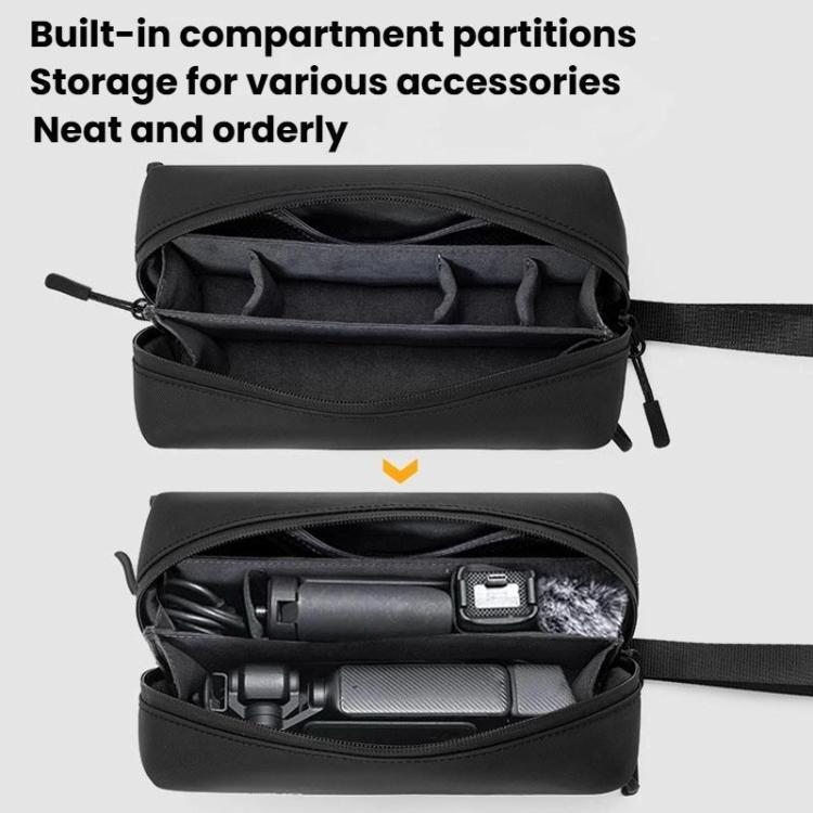 For DJI Osmo Pocket 3 Cwatcun D240 Small Storage Bag Crossbody Portable Waterproof Sports Camera Bag(Black) - Case & Bags by Cwatcun | Online Shopping UK | buy2fix