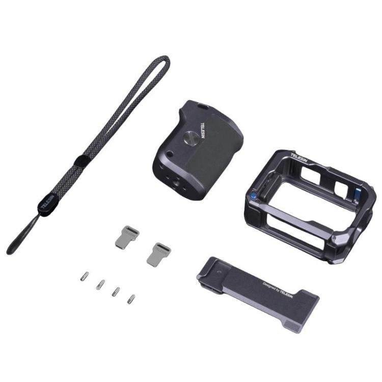 TELESIN Camera Grip Kit For GoPro HERO9 Black / HERO10 Black / HERO11 Black / HERO12 Black / HERO13 Black, Spec: With Camera Cage - Protective Frame by TELESIN | Online Shopping UK | buy2fix