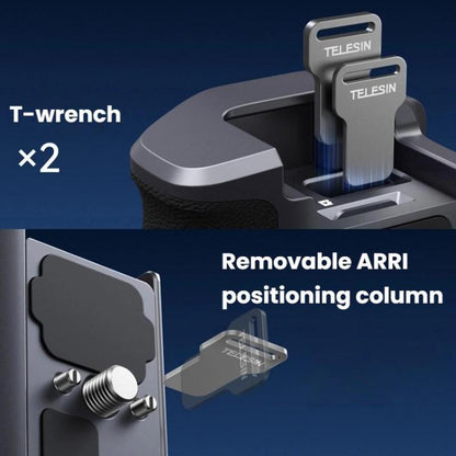 TELESIN Camera Grip Kit For GoPro HERO9 Black / HERO10 Black / HERO11 Black / HERO12 Black / HERO13 Black, Spec: Without Camera Cage - Protective Frame by TELESIN | Online Shopping UK | buy2fix