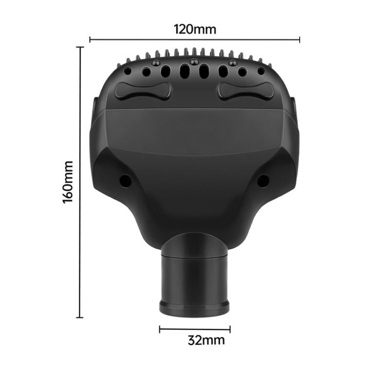 Universal Pet Brush Suction Head for Midea and Philips Vacuum Cleaners, 32mm Inner Diameter Attachment(Black) - For Philips Accessories by buy2fix | Online Shopping UK | buy2fix