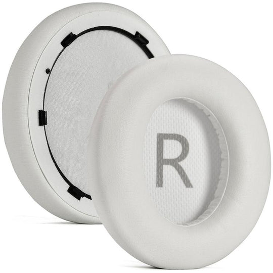 For Anker Space Q45 1pair Ear Muffs Foam Noise Reduction Earmuffs, Spec: Potein Leather White